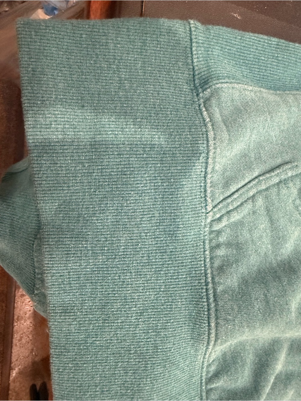 The Black Dog Teal Pullover Hoodie with Subtle Logo - Picture 9 of 13
